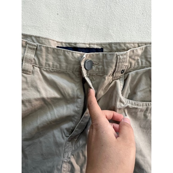 PD&C Mens Khaki Chino Shorts Tan Cotton Twill Size 34 PS9BFSTO - Picture 9 of 9